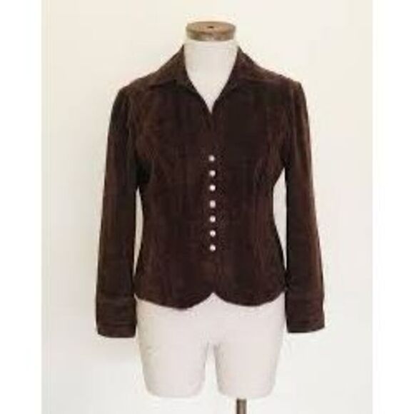 Vintage Beautiful Brown Jacket - Picture 3 of 6